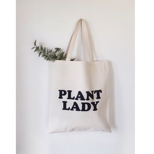 Plant Lady Canvas Tote Bag